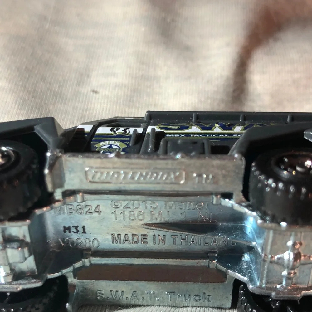 Mattel Gray SWAT Police Vehicle